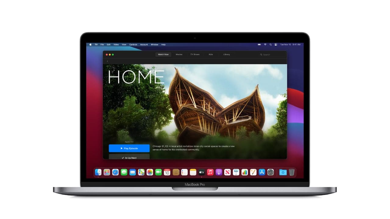 Apple TV+ na Macbooku