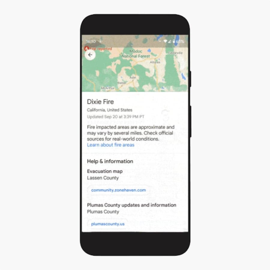 google mapy lesni pozary obr2