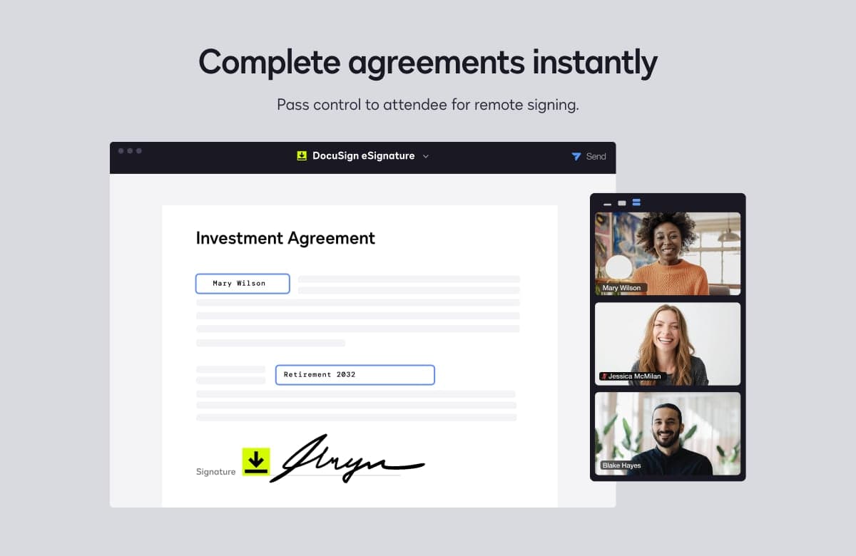 Zoom DocuSign eSignature