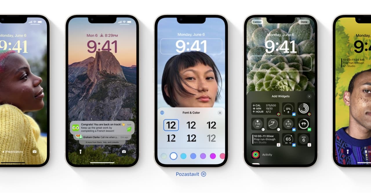 iOS 16 přináší celou řadu novinek