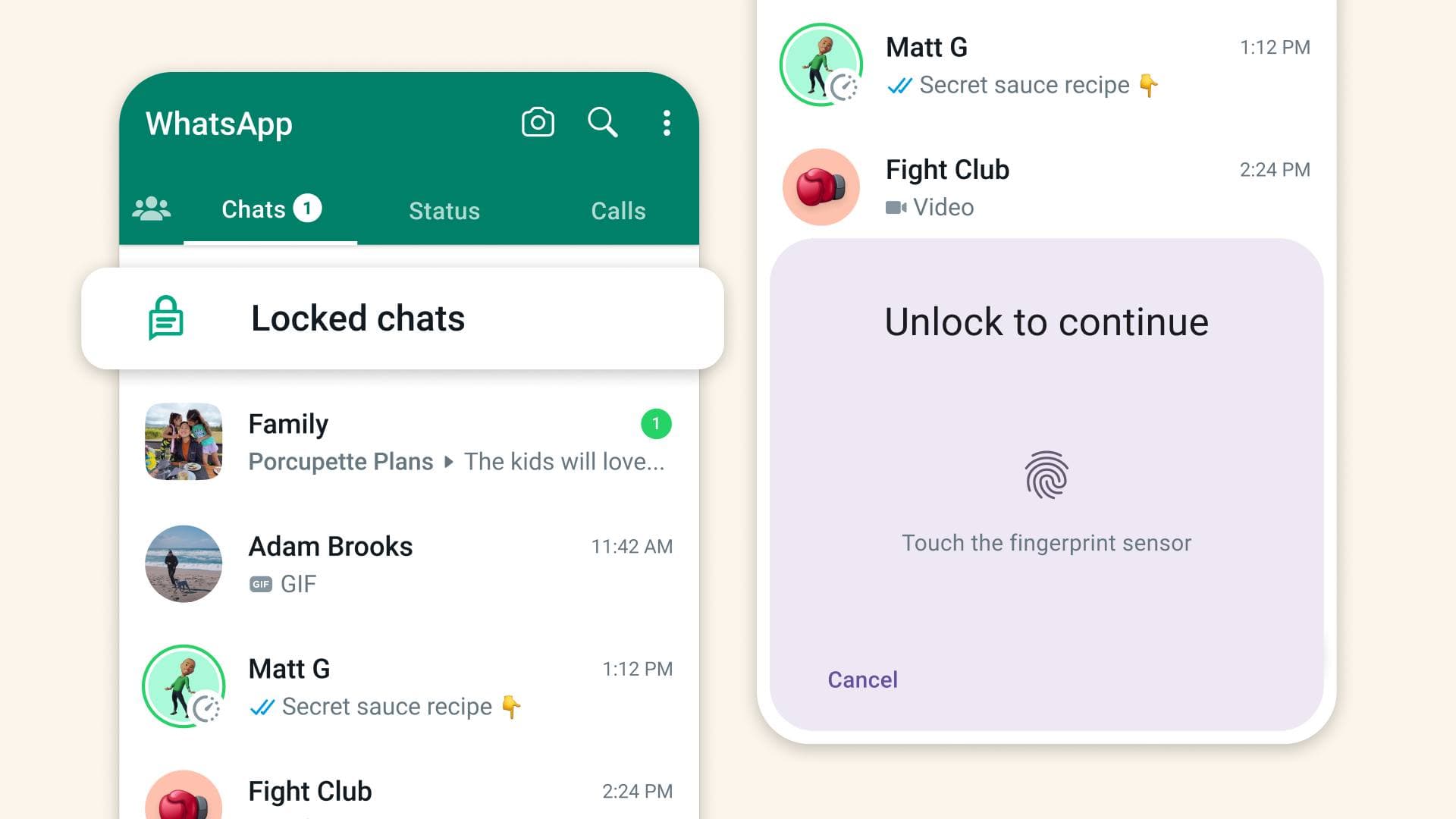 WhatsApp představil funkci Chat Lock