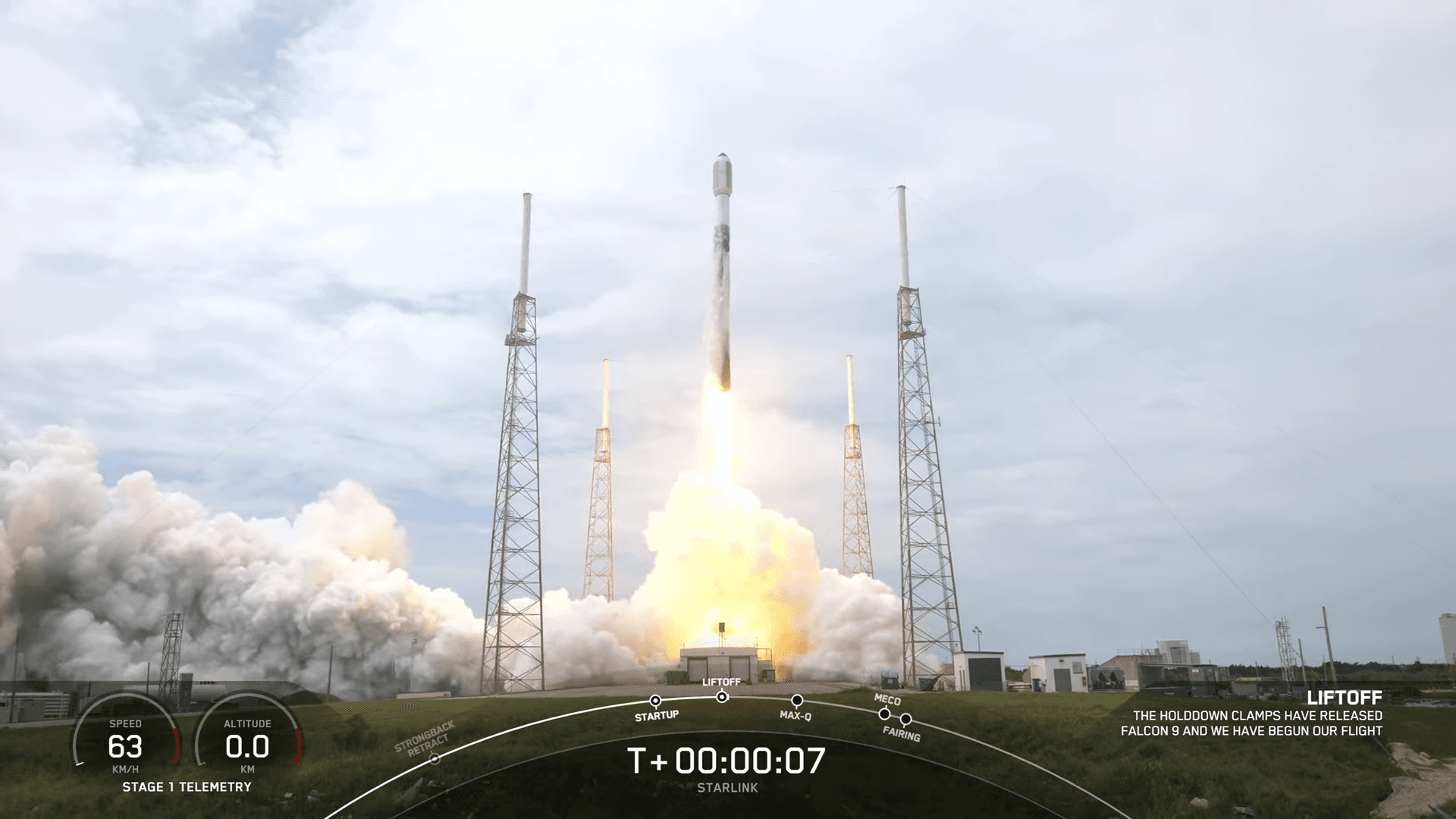 Start rakety Falcon 9