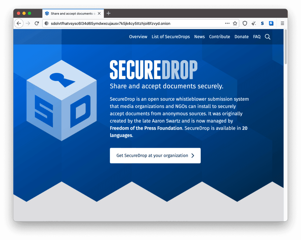 Secure Drop | foto: ExpressVPN