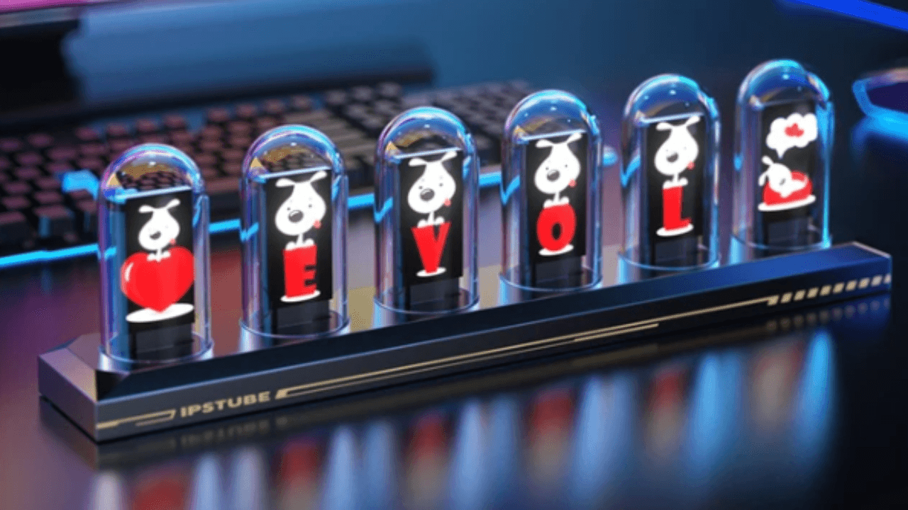 Stolní dekorace z analogových displejů