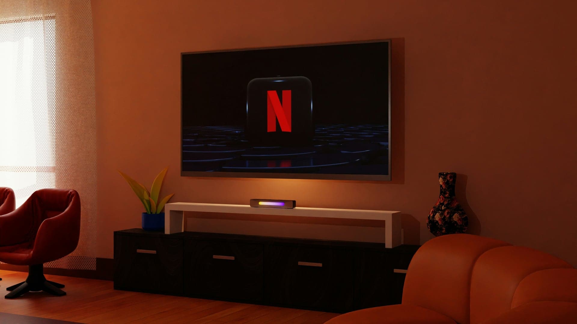 Sledování Netflixu doma na televizi | foto: Unsplash