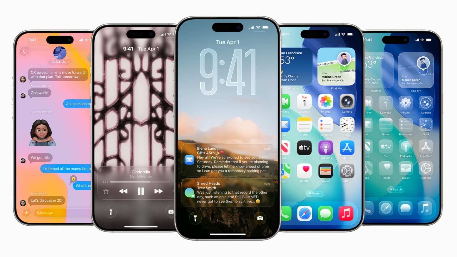 Nový designový styl Liquid Glass v iOS 26 | foto: Apple