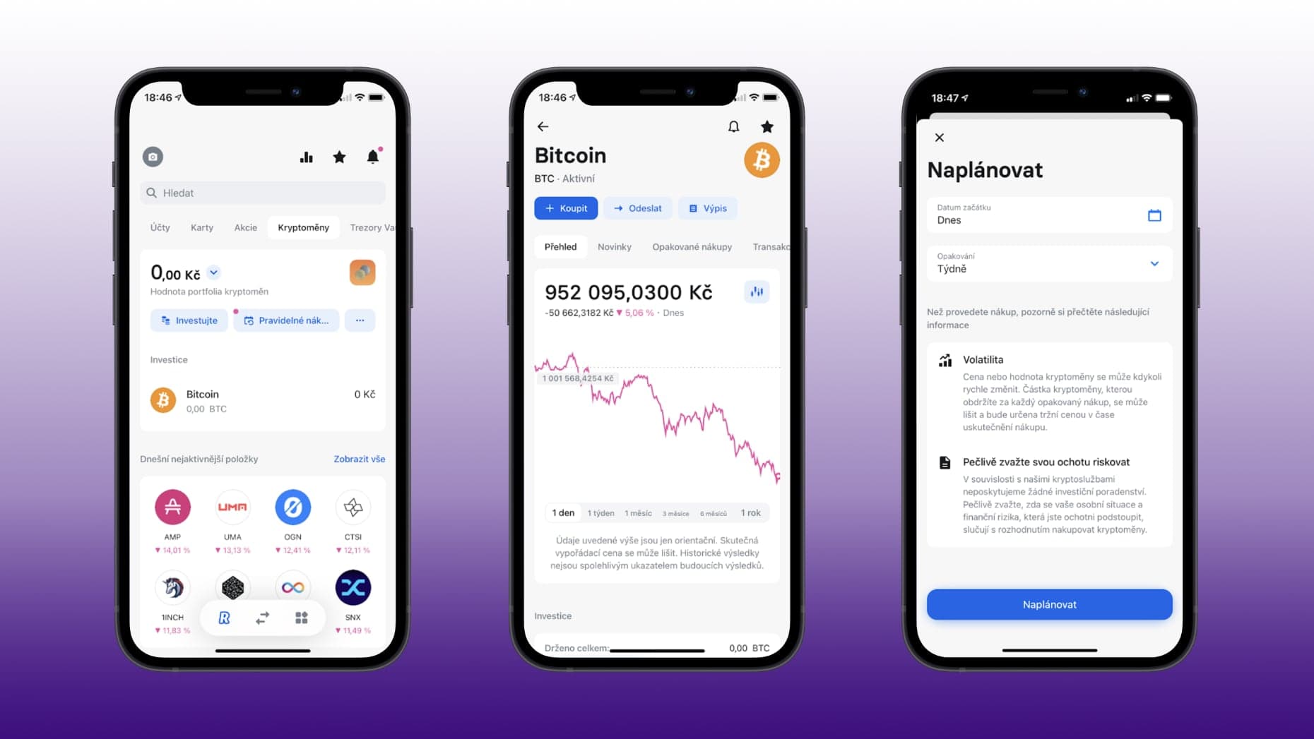 Nákup bitcoinu přes Revolut