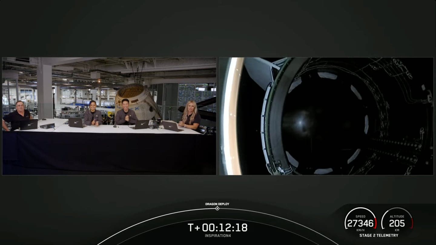 spacex falcon 9 inspiration4 oddeleni crew dragon