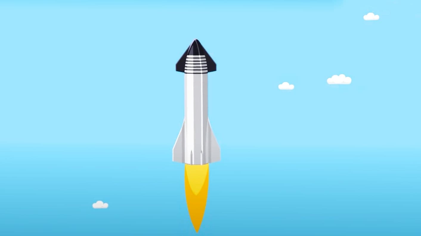 Vesmírná loď Starship od SpaceX