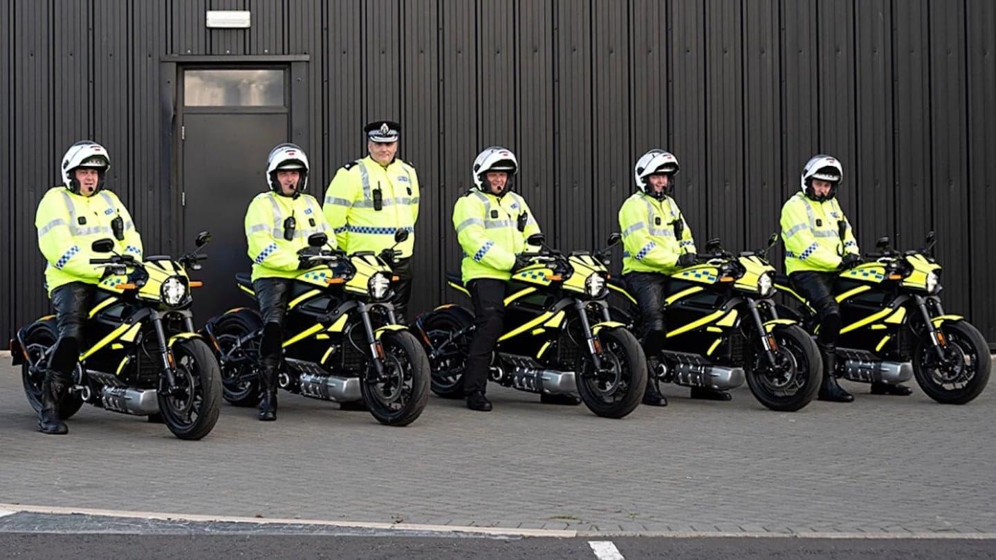 Harley-Davidson elektromotorka policie summit COP26
