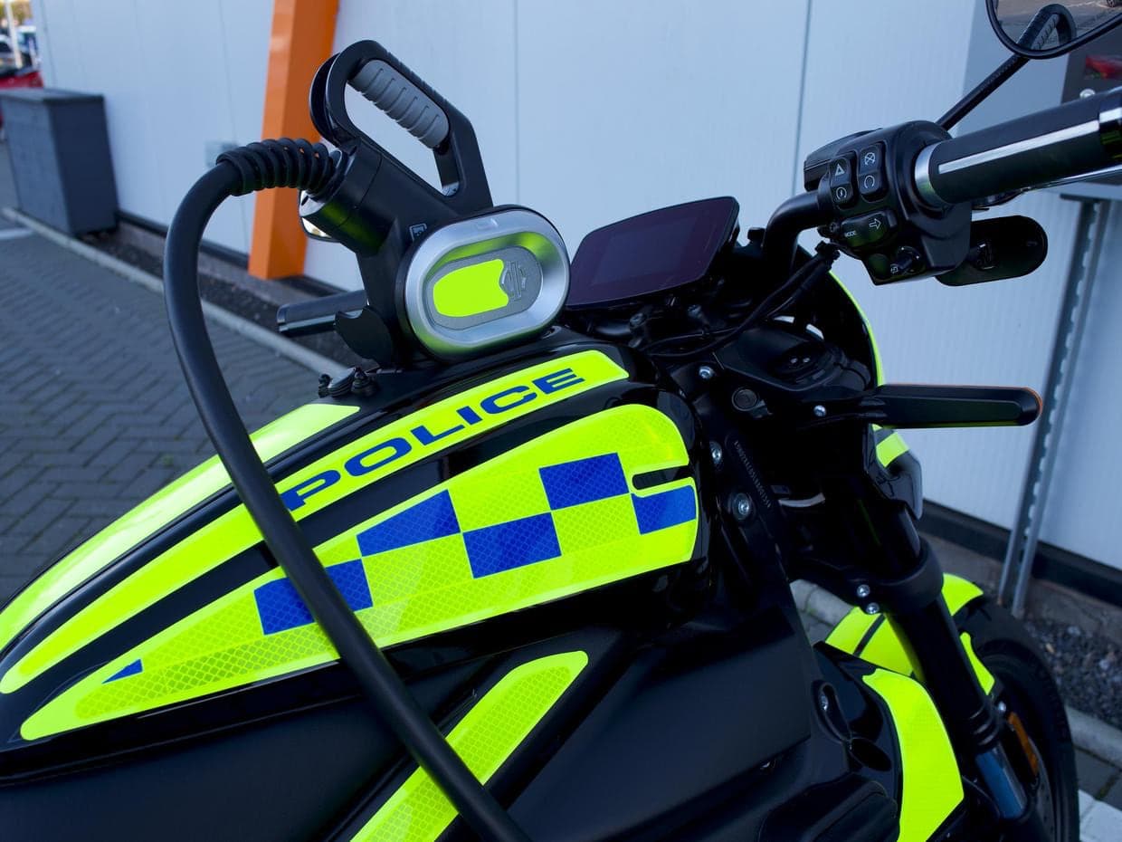 Harley-Davidson elektromotorka policie summit COP26