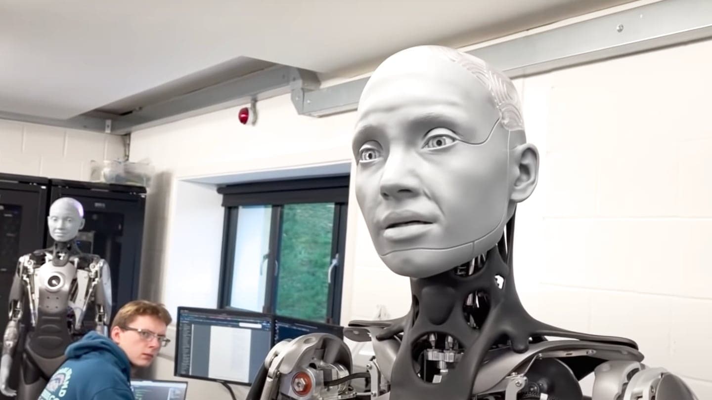Humanoidní robot Ameca od Engineered Art