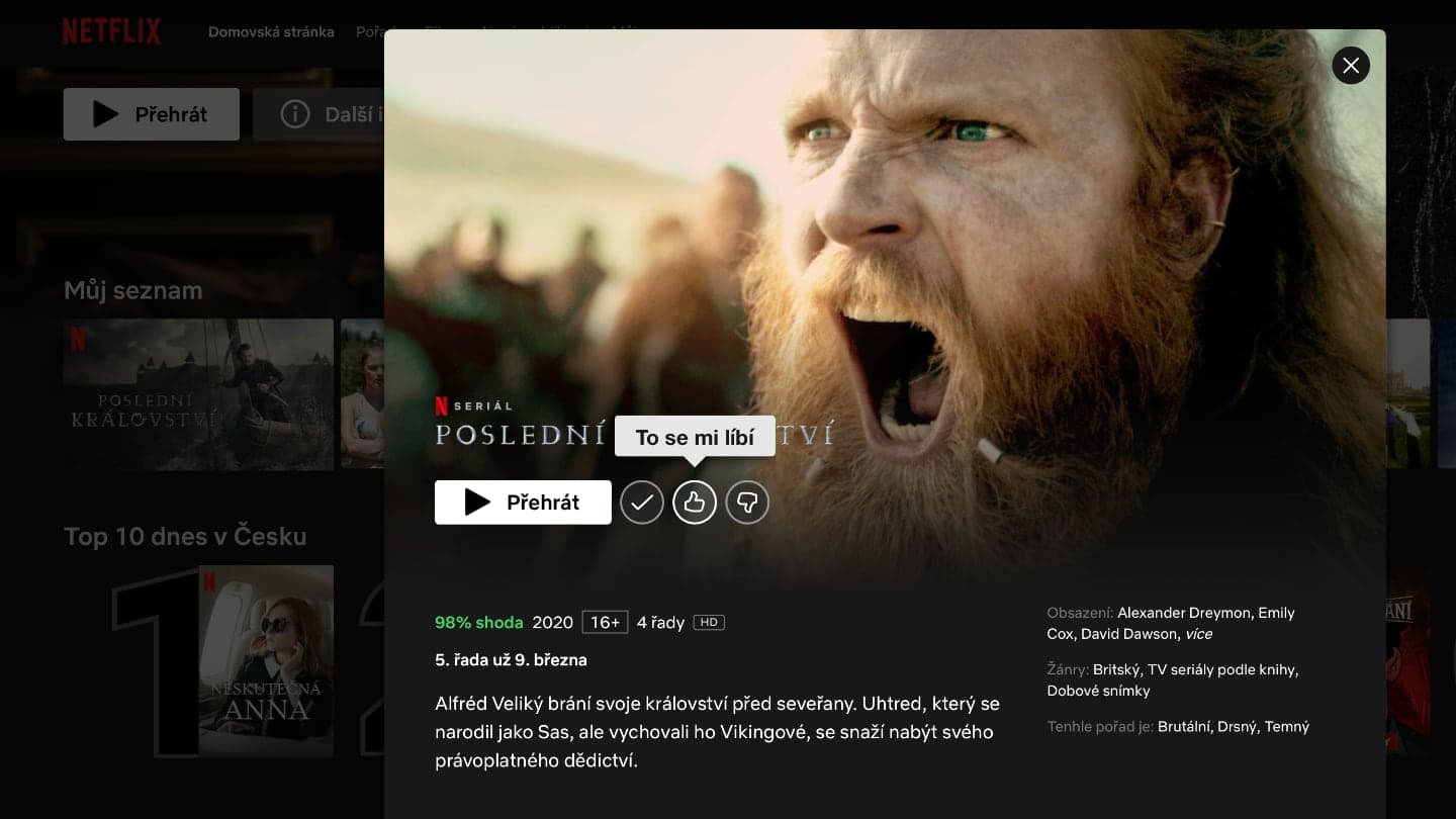 Netflix a hodnocení filmu či seriálu