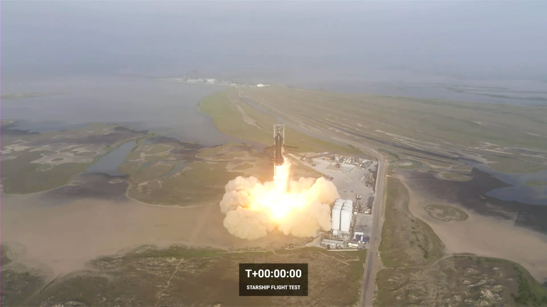 SpaceX let Starship SN24 a Super Heavy Booster 7 dne 20.4. 2023