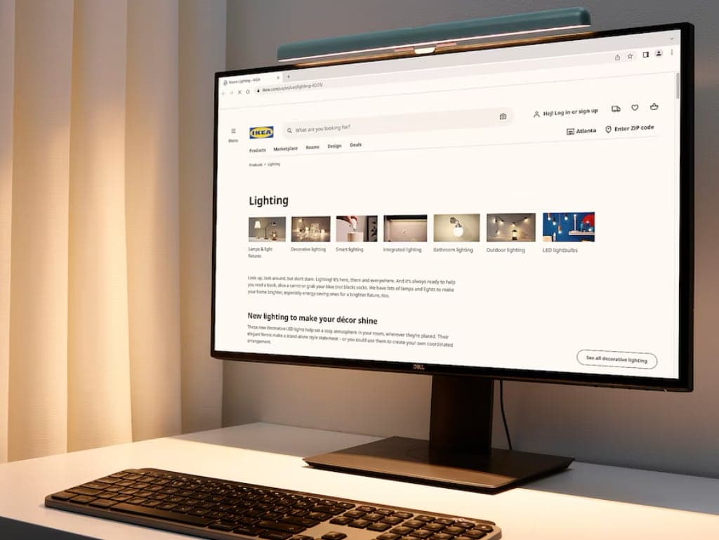 LED lampa na monitor Lagergång