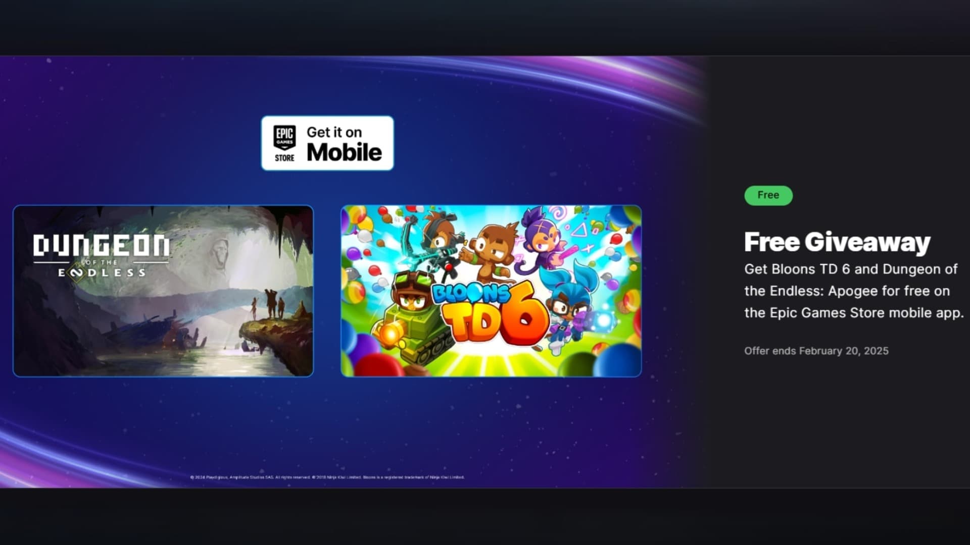 Epic Store nabízí dvě mobilní hry zcela zdarma | foto: Richard Šimáček