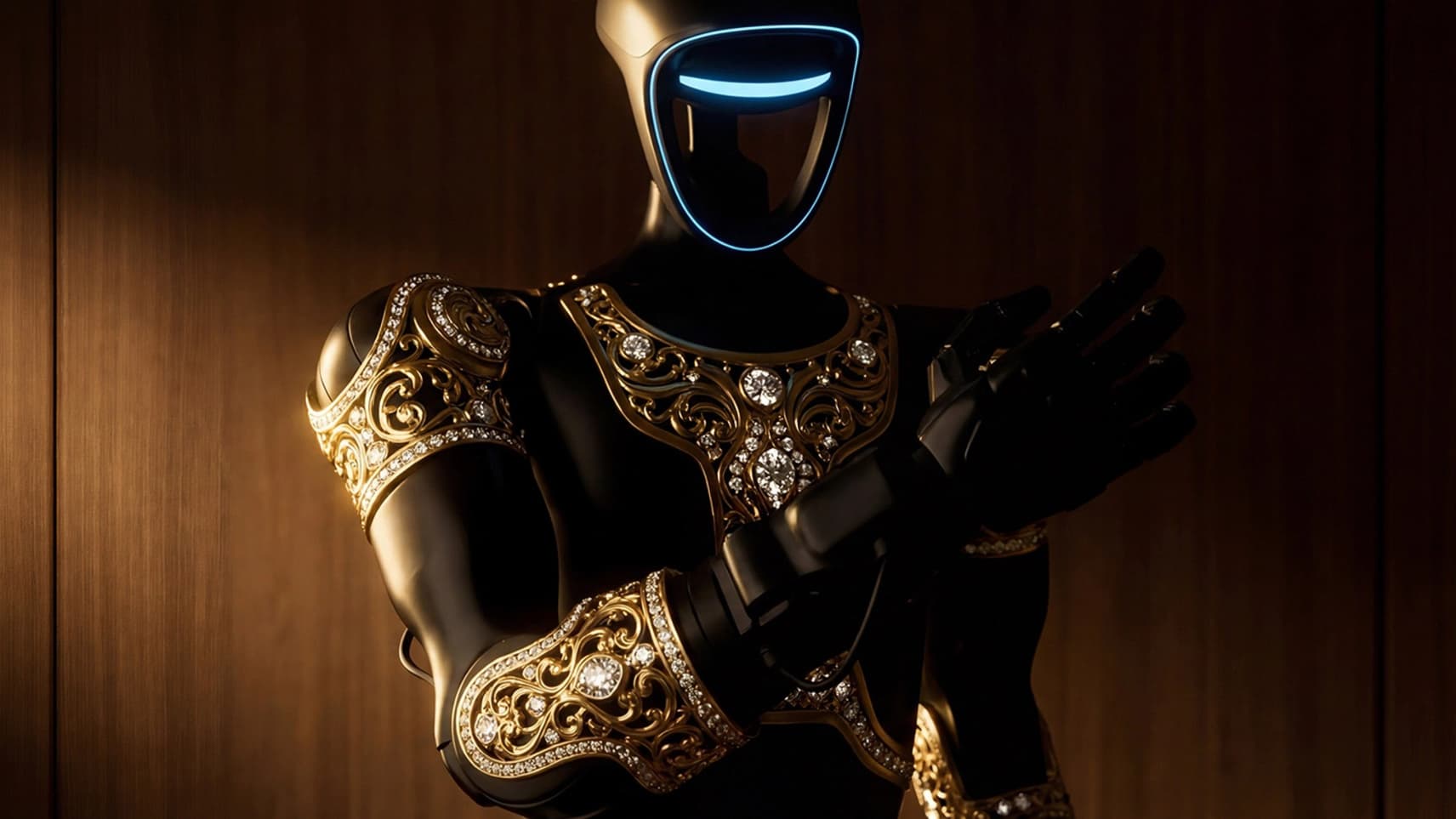 Luxusní humanoidní robot Aladin | Zdroj: Caviar